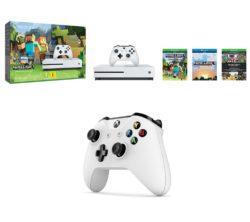 MICROSOFT Xbox One S with Minecraft Favourites & Xbox Wireless Controller Bundle